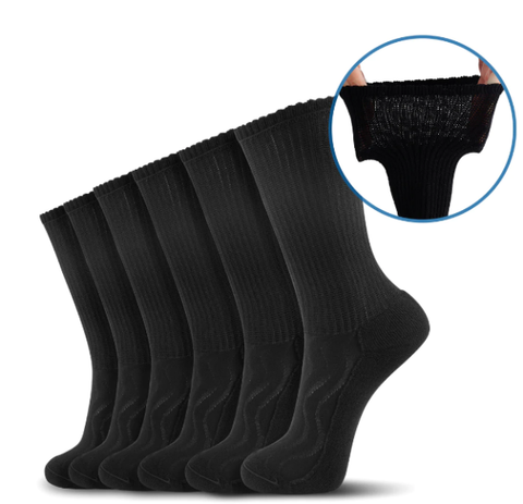 Wide non-binding Bamboo Ankle Diabetic Socks,