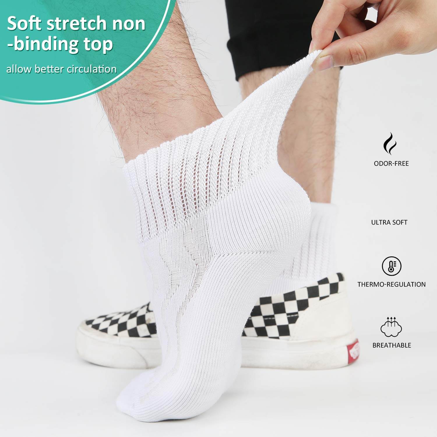 Adult Bamboo Grip Socks 6-pack — Grippits