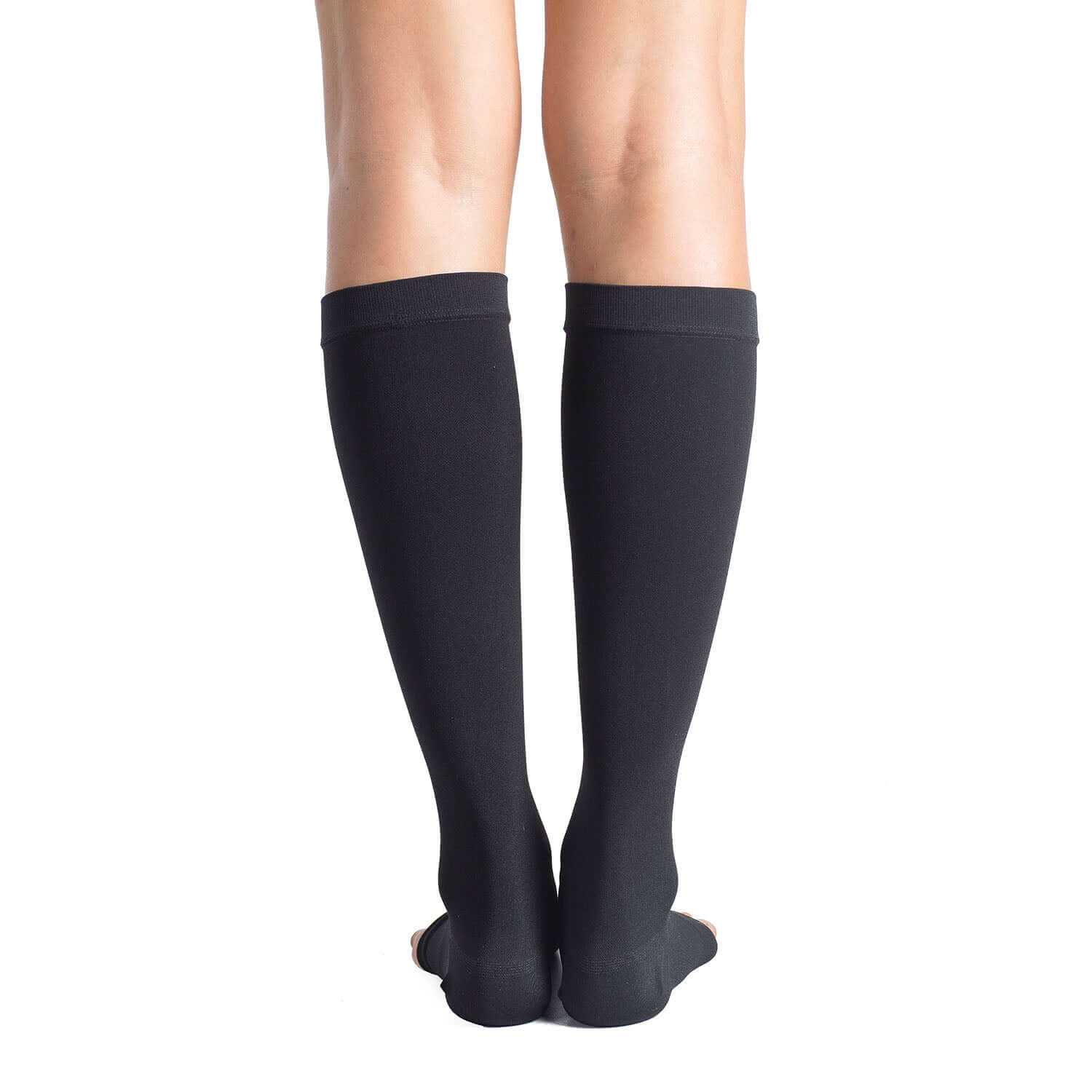 MD Thigh High Graduated Compression Stockings Open-Toe 23-32mmHg Firm  Medical Support Socks for Varicose Veins, Edema, Spider Veins NudeS 