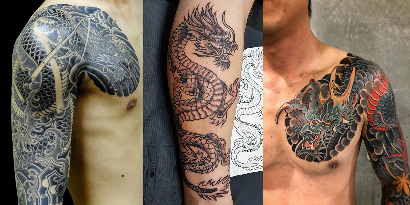 Japansk Drake Tatuering