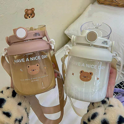 Kawaii Cute Bear Water Bottle (1000ml) - Limited Edition