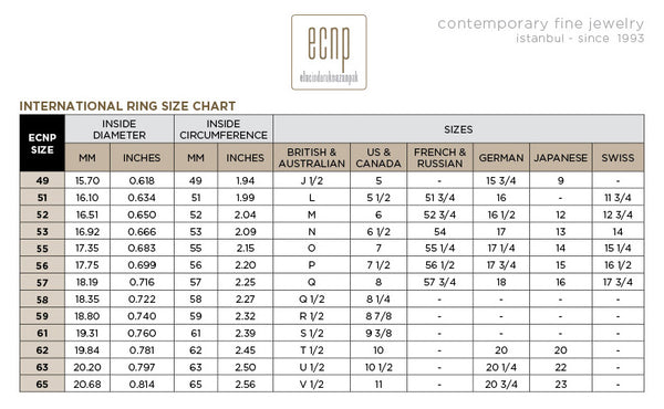 Ring Size Chart - Blessed Bali