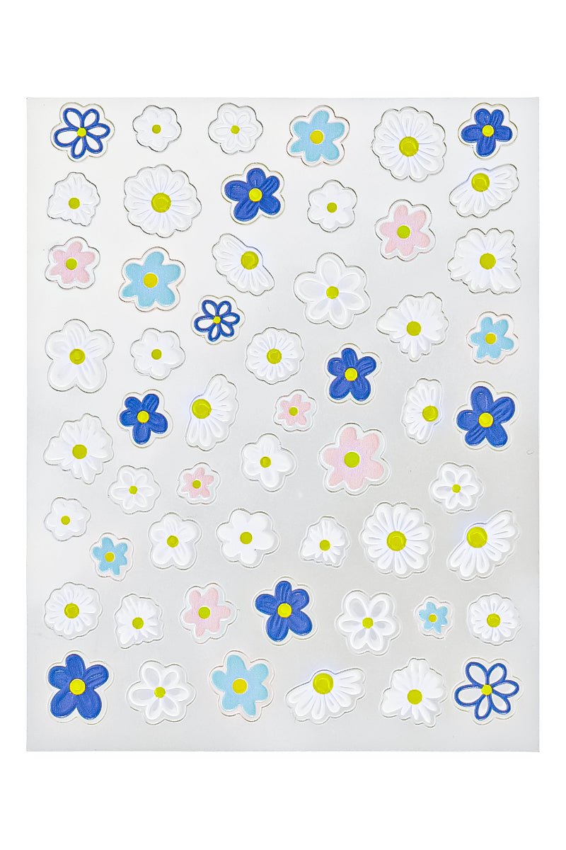 Se Colourful blossoms - 3D Sticker hos Nailster