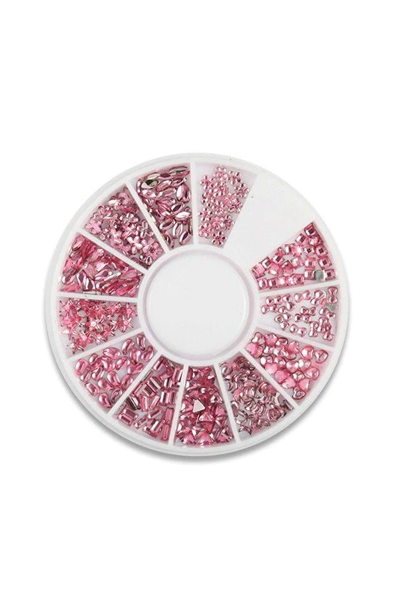 Se Pink smykkestenshjul (12 former) hos Nailster