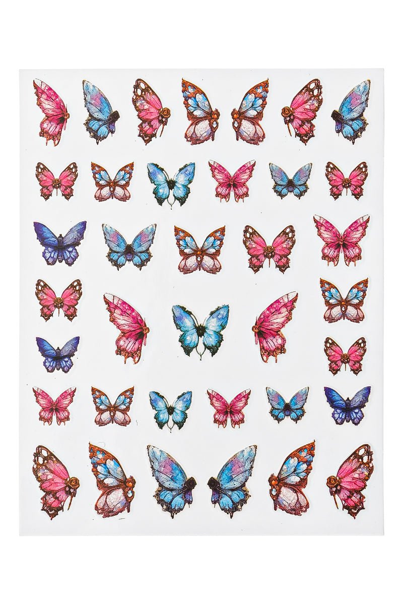 Se Spring Butterflies - Sticker hos Nailster