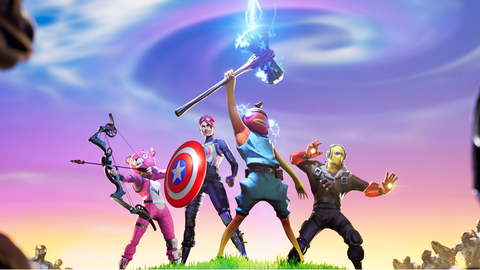 A Team of Fortnite characters