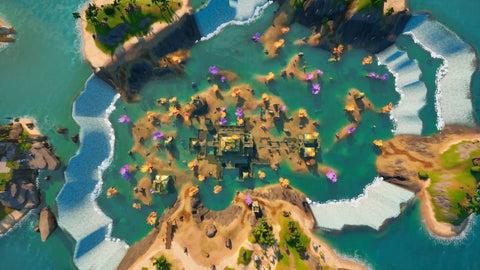 Fortnite Location with waterfalls