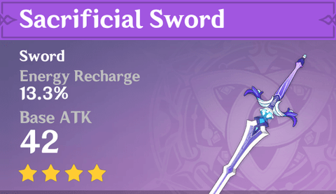 Sacrificial Sword from Genshin Impact