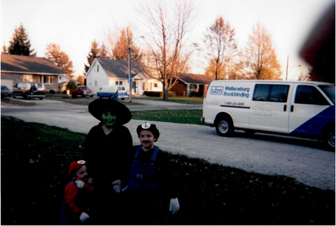 Stephanie and family dressed up