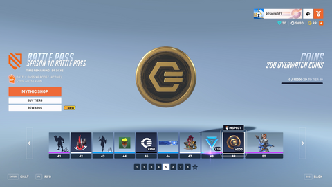 Earning free coins in Battle Pass