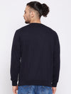 Cantabil Men Navy Blue Round Neck Full Sleeves Casual Sweatshirt