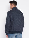 Cantabil Men Navy Blue Jacket