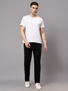 Cantabil Men's Black Solid Casual Track Pant