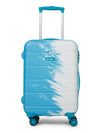 Cantabil Sky Blue and White Hard 20 Inch Trolley Bag