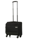 Cantabil Black Soft Body Overnighter Trolley Bag