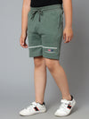 Cantabil Boy's Green Printed Bermuda Shorts