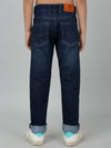 Cantabil Boy's Dark Blue Solid Stretchable Jeans