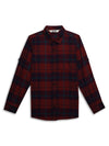 Cantabil Boys Red Checkered Full Sleeves Casual Shirt (7155381010571)