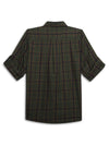 Cantabil Boys Green Checkered Full Sleeves Casual Shirt (7155372294283)