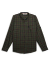Cantabil Boys Green Checkered Full Sleeves Casual Shirt (7155372294283)