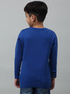 Cantabil Boys Blue Self Design Round Neck Sweater For Winter