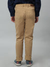 Cantabil Boys Beige Solid Casual Cotton Trouser For Summer