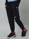 Cantabil Boys Navy Blue Solid Winter Drawstring Casual Track Pant
