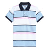 Cantabil Boys Navy Blue Striped Half Sleeves Casual T-Shirt (7153868603531)