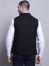 Cantabil Men Casual Black Waist Coat (7139076669579)