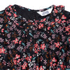 Cantabil Girls Black Floral Printed Half Sleeves Casual Dress (7153863753867)