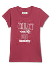 Cantabil Girls Dark Pink Round Neck Printed T-Shirt (7135828181131)