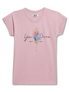 Cantabil Girls Purple Round Neck Printed T-Shirt (7135825985675)