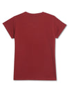 Cantabil Girls Maroon Round Neck Printed T-Shirt (7135828836491)