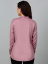 Cantabil Women's Light Pink Solid Full Sleeves Tunic