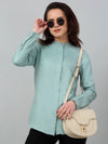 Cantabil Women's Light Green Solid Full Sleeves Tunic