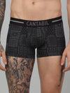 Cantabil Men's Grey Pack of 3 Printed Cotton Briefs