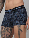 Cantabil Men Navy Blue Pack of 3 Printed Cotton Briefs