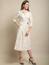 Cantabil Women Ivory White Dress (7121570103435)