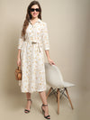 Cantabil Women Ivory White Dress (7121570103435)