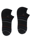 Cantabil Men Black Set of 5 Pairs Printed No Show Socks