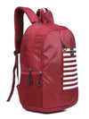 Cantabil Unisex Maroon Striped Laptop Bag