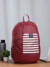 Cantabil Unisex Maroon Striped Laptop Bag