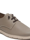 Cantabil Men's Beige Solid Lace-Up Casual Shoes