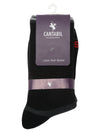 Cantabil Men's Pack of 5 Crew Length Black Socks