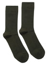 Cantabil Men's Pack of 5 Crew Length Olive Green Socks