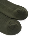 Cantabil Men's Pack of 5 Crew Length Olive Green Socks