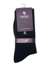 Cantabil Men's Pack of 5 Crew Length Dark Blue Socks