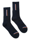 Cantabil Men's Pack of 5 Crew Length Dark Blue Socks