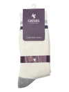 Cantabil Men's Pack of 5 Crew Length White Socks