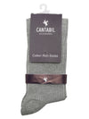 Cantabil Men's Pack of 5 Crew Length Grey Socks